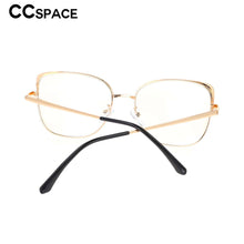 Load image into Gallery viewer, 53370 Square Anti Blue Light Metal Optical Glasses Frames Spring Leg Women Tr90 Computer Eyeglasses