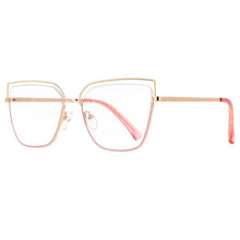 Load image into Gallery viewer, 53371 Half Frame Square Anti Blue Light Optical Metal Glasses Frames Men Women Computer Eyeglasses