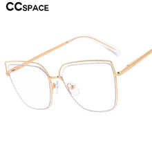 Load image into Gallery viewer, 53371 Half Frame Square Anti Blue Light Optical Metal Glasses Frames Men Women Computer Eyeglasses