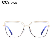 Load image into Gallery viewer, 53371 Half Frame Square Anti Blue Light Optical Metal Glasses Frames Men Women Computer Eyeglasses