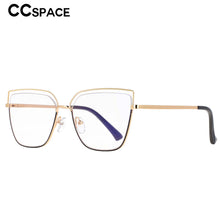 Load image into Gallery viewer, 53371 Half Frame Square Anti Blue Light Optical Metal Glasses Frames Men Women Computer Eyeglasses