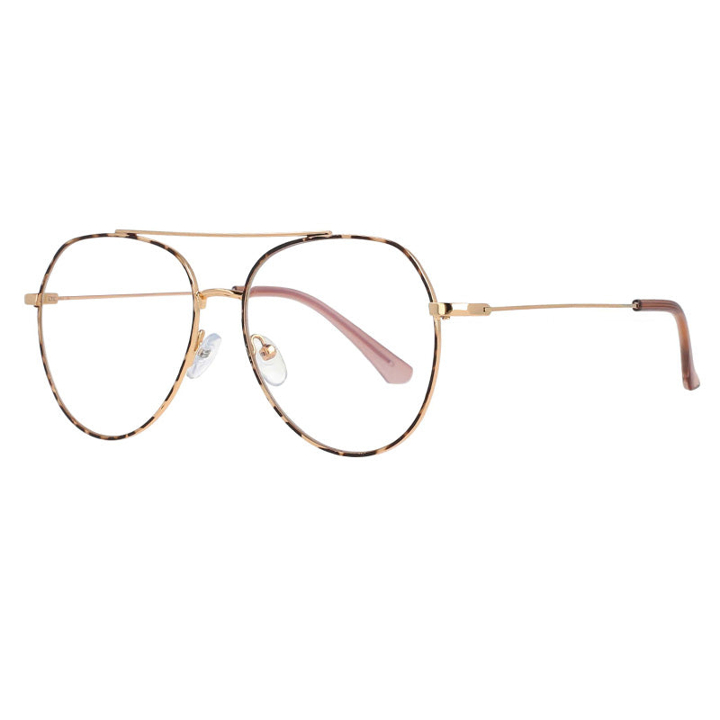 53372 Big Frame Pilot Anti Blue Light Optical Glasses Frames Men Women Computer Eyeglasses