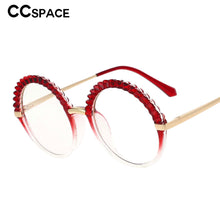 Load image into Gallery viewer, 53373 Plastic Titanium Anti Blue Light Round Glasses Frames Women Tr90 Computer Eyeglasses