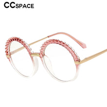 Load image into Gallery viewer, 53373 Plastic Titanium Anti Blue Light Round Glasses Frames Women Tr90 Computer Eyeglasses