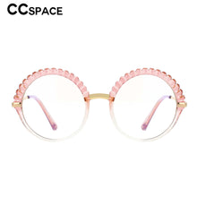 Load image into Gallery viewer, 53373 Plastic Titanium Anti Blue Light Round Glasses Frames Women Tr90 Computer Eyeglasses