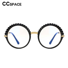 Load image into Gallery viewer, 53373 Plastic Titanium Anti Blue Light Round Glasses Frames Women Tr90 Computer Eyeglasses