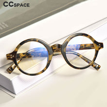 Load image into Gallery viewer, 53385 TR90 Anti Blue Light Round Punk Optical Glasses Frames Men Women Computer Eyeglasses