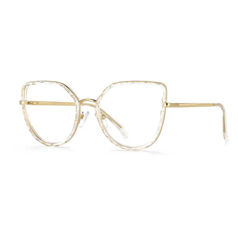 53386 TR90 Retro Cat Eye Anti Blue Light Optical Glasses Frames Women Computer Eyeglasses