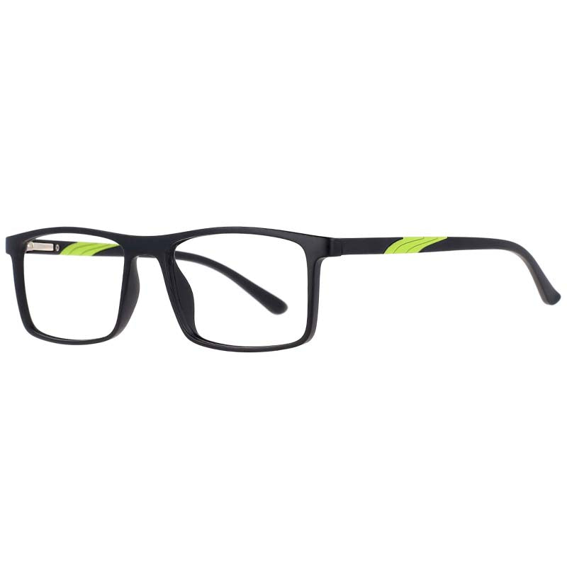 53414 Retro Square Small Frame Sport Glasses Frames Men Women Tr90 Computer Eyeglasses