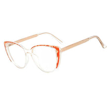 Load image into Gallery viewer, 53447 TR90 Cat Eye Colorful Glasses Frames Spring Leg Anti Blue Light Women Computer Eyeglasses