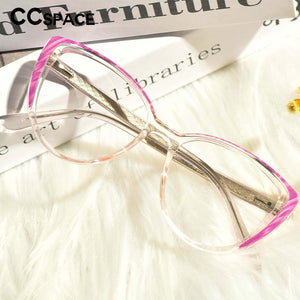 53447 TR90 Cat Eye Colorful Glasses Frames Spring Leg Anti Blue Light Women Computer Eyeglasses