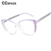 Load image into Gallery viewer, 53447 TR90 Cat Eye Colorful Glasses Frames Spring Leg Anti Blue Light Women Computer Eyeglasses