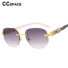 Load image into Gallery viewer, 53482 Steampunk Sunglasses Oval Rimless Men Women Shades Uv400 Vintage Glasses