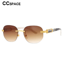 Load image into Gallery viewer, 53482 Steampunk Sunglasses Oval Rimless Men Women Shades Uv400 Vintage Glasses