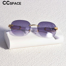Load image into Gallery viewer, 53482 Steampunk Sunglasses Oval Rimless Men Women Shades Uv400 Vintage Glasses