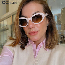 Load image into Gallery viewer, 53532 Retro Cat Eye Sunglasses Rivet Brand Designer Men Women Shades Uv400 Vintage Glasses