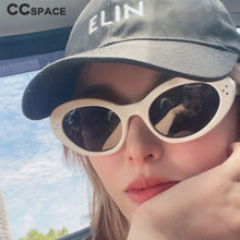 Load image into Gallery viewer, 53532 Retro Cat Eye Sunglasses Rivet Brand Designer Men Women Shades Uv400 Vintage Glasses