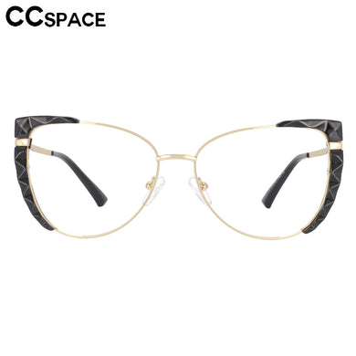53533 Anti Blue Light Half Frame Metal Optical Glasses Frames Cat Eye Women Computer Eyeglasses