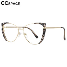 Load image into Gallery viewer, 53533 Anti Blue Light Half Frame Metal Optical Glasses Frames Cat Eye Women Computer Eyeglasses