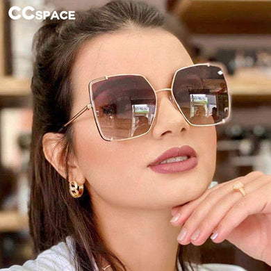 53542 Square Oversized Brand Sunglasses Gradient Lens Men Women Shades Uv400 Vintage Glasses