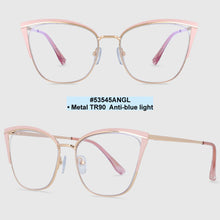 Load image into Gallery viewer, 53545 Retro Women Anti Blue Light Metal Optical Glasses Frames Computer Eyeglasses