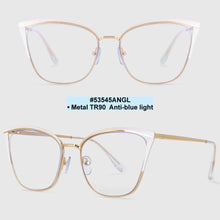 Load image into Gallery viewer, 53545 Retro Women Anti Blue Light Metal Optical Glasses Frames Computer Eyeglasses
