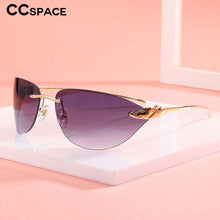 Load image into Gallery viewer, 53569 Rimless Sunglasses Leopard Head Men Women Shades Uv400 Vintage Glasses