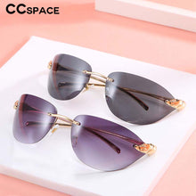 Load image into Gallery viewer, 53569 Rimless Sunglasses Leopard Head Men Women Shades Uv400 Vintage Glasses
