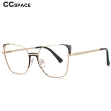 Load image into Gallery viewer, 53587 Cat Eye Rectangle Anti Blue Light Optical Metal Glasses Frames Women Computer Eyeglasses