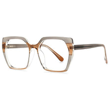 Load image into Gallery viewer, 53590 TR90 Oversized Stripe Anti Blue Light Glasses Frames Men Women Computer Eyeglasses
