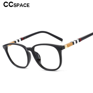 53611 TR90 Square Stripe Legs Brand Glasses Frames Anti Blue Light Optical Women Computer Eyeglasses