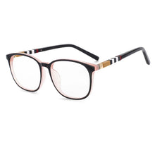 Load image into Gallery viewer, 53611 TR90 Square Stripe Legs Brand Glasses Frames Anti Blue Light Optical Women Computer Eyeglasses
