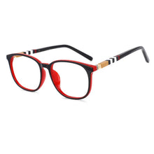 Load image into Gallery viewer, 53611 TR90 Square Stripe Legs Brand Glasses Frames Anti Blue Light Optical Women Computer Eyeglasses