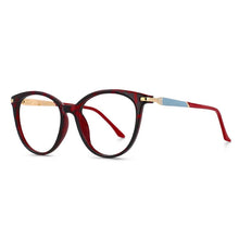 Carica l&#39;immagine nel visualizzatore di Gallery, 53630 Cat Eye Anti luce blu Montature per occhiali da vista Uomo Donna Occhiali da vista per computer 