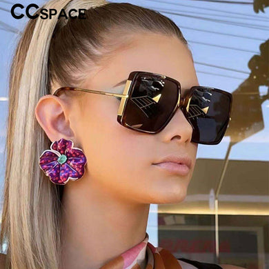 53644 Big Frame Square Polarized Sunglasses Brand Designer Men Women Shades Uv400 Vintage Glasses