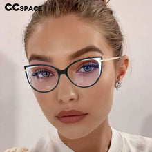 Load image into Gallery viewer, 53645 TR90 Cat Eye Anti Blue Light Optical Glasses Frames Men Women Computer Eyeglasses