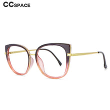 Load image into Gallery viewer, 53646 Round Cat Eye Anti Blue Light Optical Glasses Frames Men Women TR90 Computer Eyeglasses