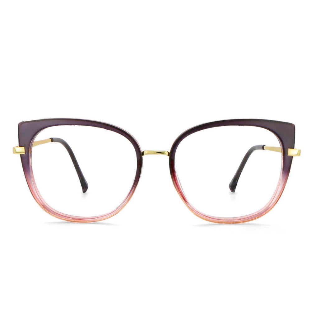 53646 Round Cat Eye Anti Blue Light Optical Glasses Frames Men Women TR90 Computer Eyeglasses