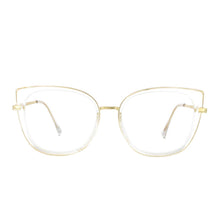 Load image into Gallery viewer, 53646 Round Cat Eye Anti Blue Light Optical Glasses Frames Men Women TR90 Computer Eyeglasses