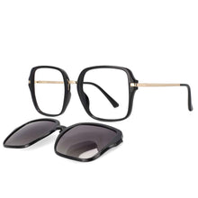 Load image into Gallery viewer, 53661 Square Anti Blue Light Glasses Frames Multifunctional Polarized Sunglasses Clip Men Women Computer Eyeglasses