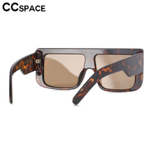 Load image into Gallery viewer, 53672 Oversized One Lens Square Polarized Sunglasses Men Women Rivet Shades Uv400 Vintage Glasses