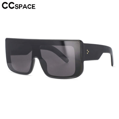 53672 Oversized One Lens Square Polarized Sunglasses Men Women Rivet Shades Uv400 Vintage Glasses