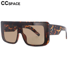 Load image into Gallery viewer, 53672 Oversized One Lens Square Polarized Sunglasses Men Women Rivet Shades Uv400 Vintage Glasses