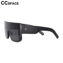 Load image into Gallery viewer, 53672 Oversized One Lens Square Polarized Sunglasses Men Women Rivet Shades Uv400 Vintage Glasses