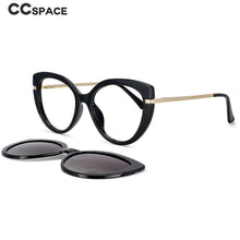 Load image into Gallery viewer, 53673 Polarized Clip-on Sunglasses Anti Blue Glasses Frame Men Women Dual-purpose Shades UV400 Vintage Glasses