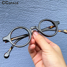 Load image into Gallery viewer, 53678 Punk Retro Round Optical Acetate Glasses Frames Men Women Computer Eyeglasses