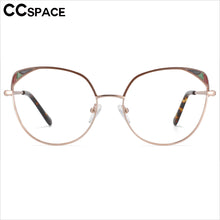Load image into Gallery viewer, 53680 Round Cat Eye Metal Optical Glasses Frames Prescription Women Computer Eyeglasses