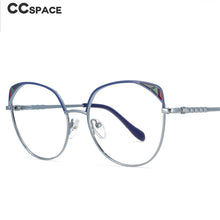 Load image into Gallery viewer, 53680 Round Cat Eye Metal Optical Glasses Frames Prescription Women Computer Eyeglasses