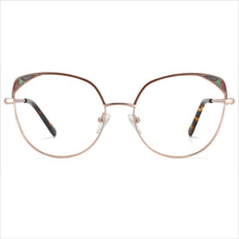 Load image into Gallery viewer, 53680 Round Cat Eye Metal Optical Glasses Frames Prescription Women Computer Eyeglasses