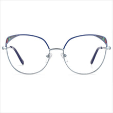 Load image into Gallery viewer, 53680 Round Cat Eye Metal Optical Glasses Frames Prescription Women Computer Eyeglasses